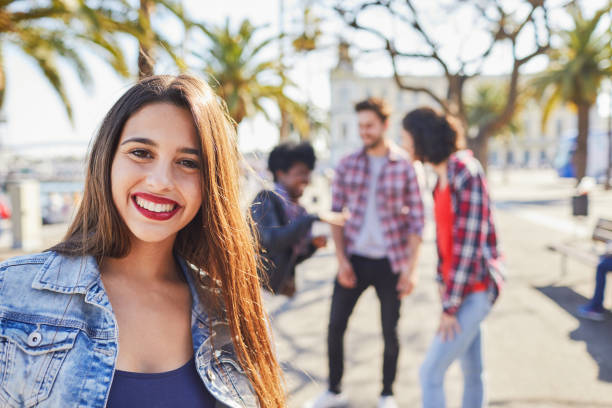 istock Friends enjoying an afternoon in Barcelona. 804343816
