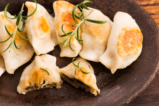 istock Polish pierogi filled with cabbage and mushrooms 804353902