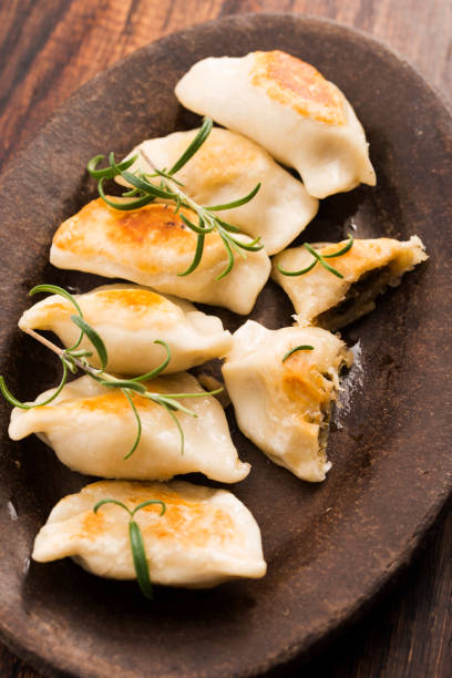 istock Polish pierogi filled with cabbage and mushrooms 804353988