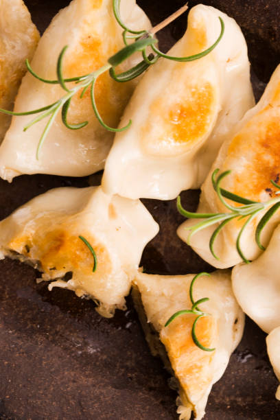 istock Polish pierogi filled with cabbage and mushrooms 804354220