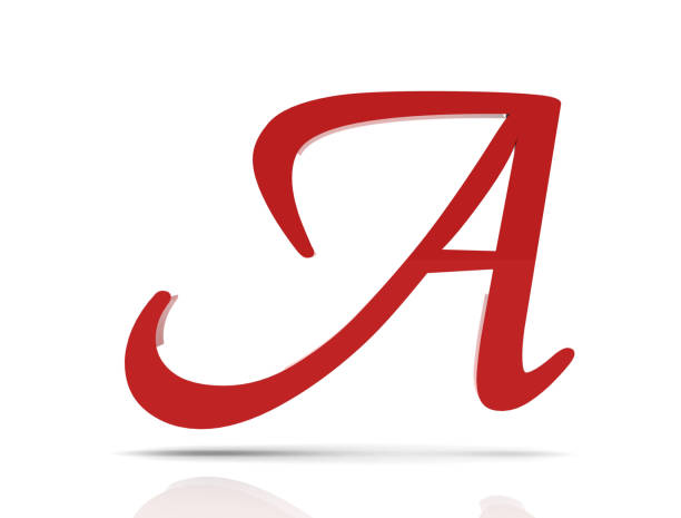 istock 3d shiny red letter collection - A 804354358