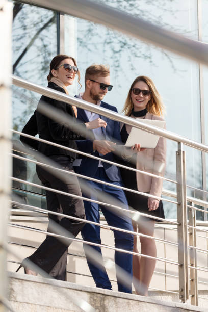 istock Business people working outdoors 804357268