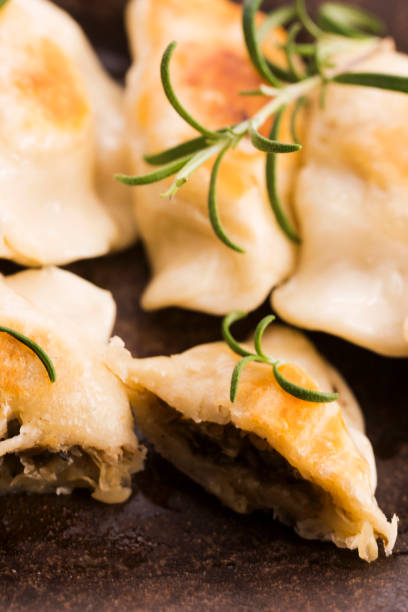 istock Polish pierogi filled with cabbage and mushrooms 804367712