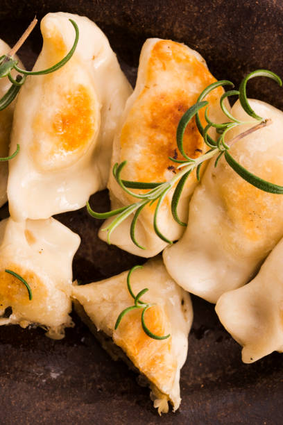 istock Polish pierogi filled with cabbage and mushrooms 804367828