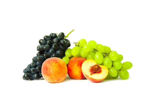 istock Composition with fruits isolated on white 804379962