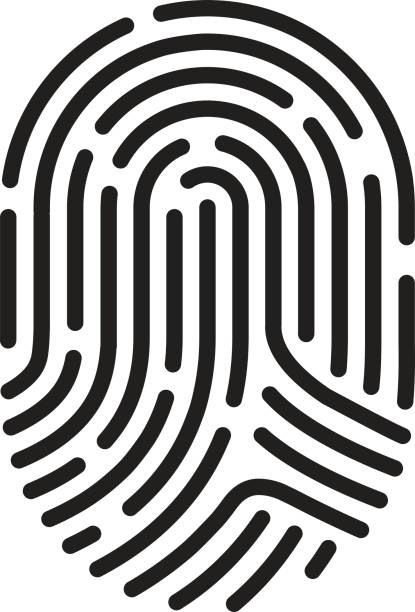 ilustraciones, imágenes clip art, dibujos animados e iconos de stock de dedo de impresión - fingerprint identity id card biometrics