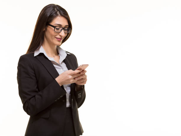 istock Businesswoman Messaging On Smart Phone 804416202