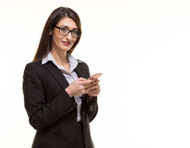 istock Businesswoman Messaging On Smart Phone 804419082