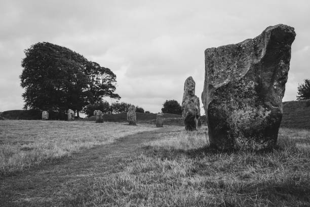 Avebury stones, UK, Wiltshire stock photo