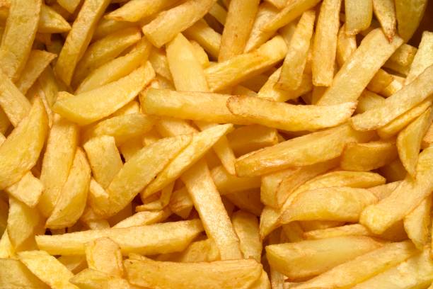 istock Home French fried potatoes background 804426328