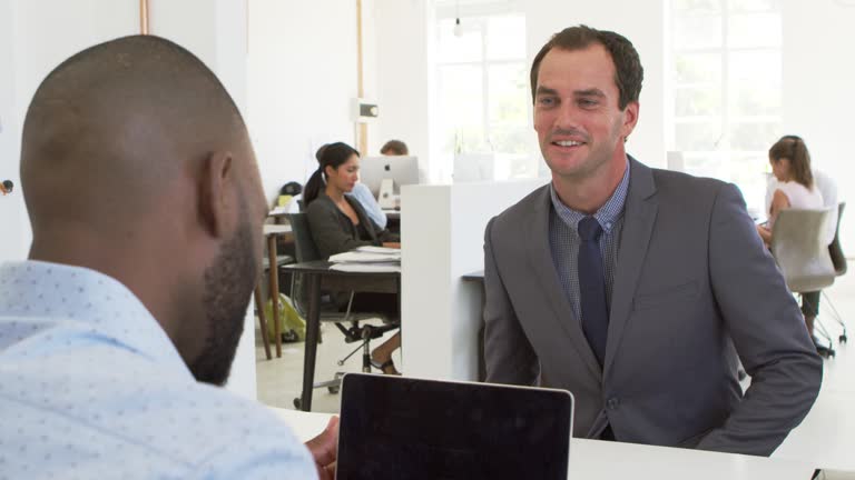Man With Job 2,400+ Job Interview Desk Stock Videos and Royalty-Free Footage - iStock