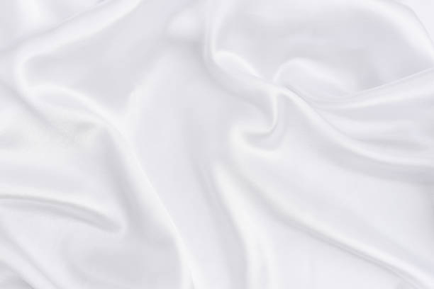 istock Closeup of white smoot fabric 804436312