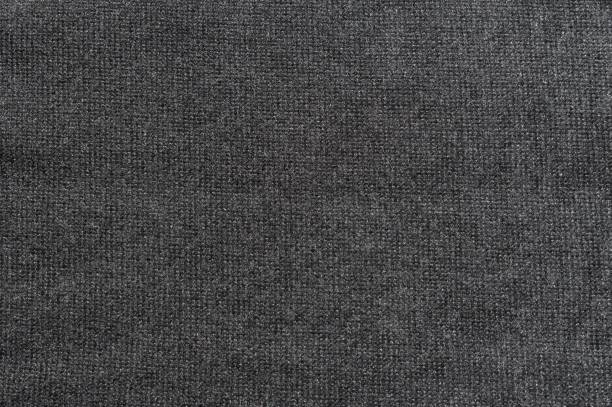 istock Close up of dark grey jersey fabric 804488254