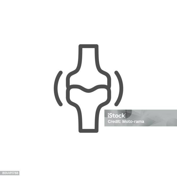 Human Joint Line Icon Stock Illustration - Download Image Now - Joint - Body Part, Bone, Anatomy