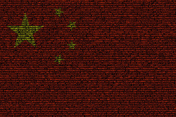 Chinese flag composed of dense computer code cybersecurity concept stock photo