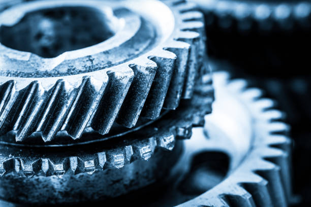 istock Gears, grunge cogwheels, real engine elements close-up. Heavy industry 804512624