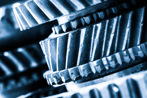 istock Gears, grunge cogwheels, real engine elements close-up. Heavy industry 804512668