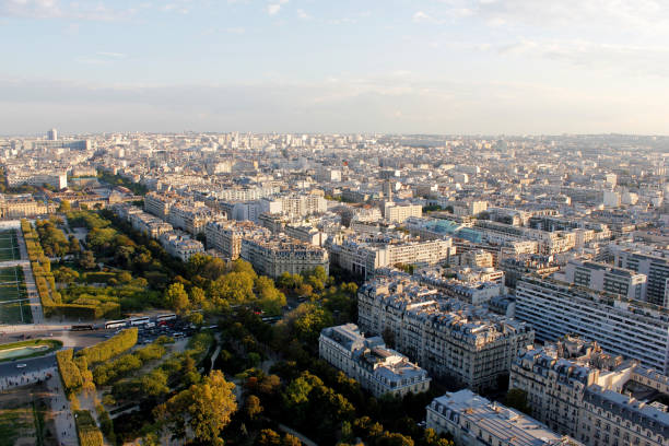 istock Paris Cityscape with the Champ de Mars 804519796