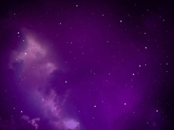 istock sky night abstract with purple light aura 804523562