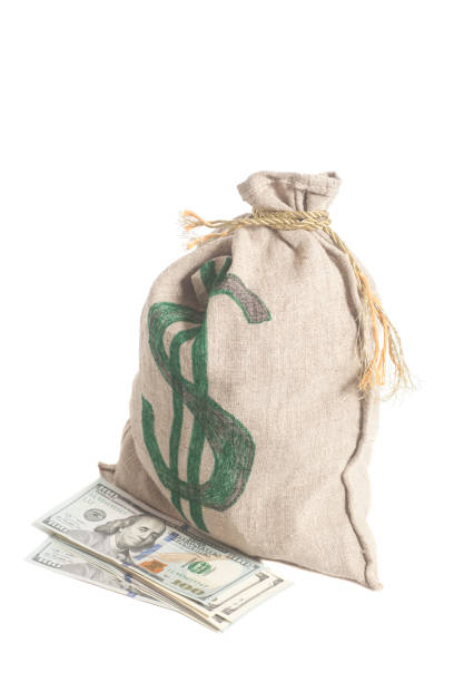 istock money bag with US dollars 804532406
