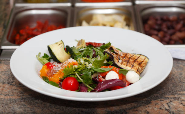 istock Plate of antipasti vegetables 804585624