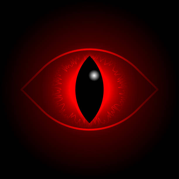 red dragon eye. Rasterized copy. red dragon Eye of insane, Horus eye. Rasterized copy. rasterized stock illustrations