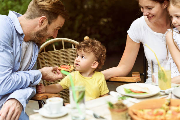 istock Happy Family having a nice meal 804616084