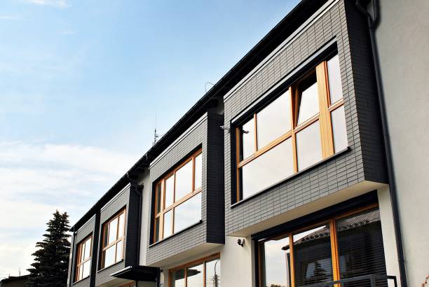 istock Modern, Luxury Apartment Building. Modern apartment house 804638558