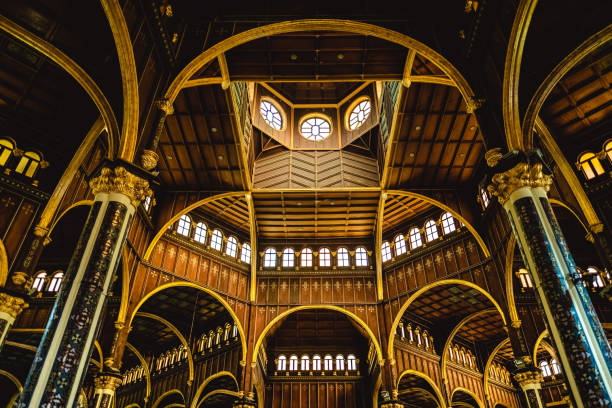 Interior of the basilica at the city of Costa Rica