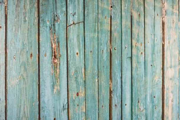 istock Old painted blue wooden planks, rustic texture, background 804651982