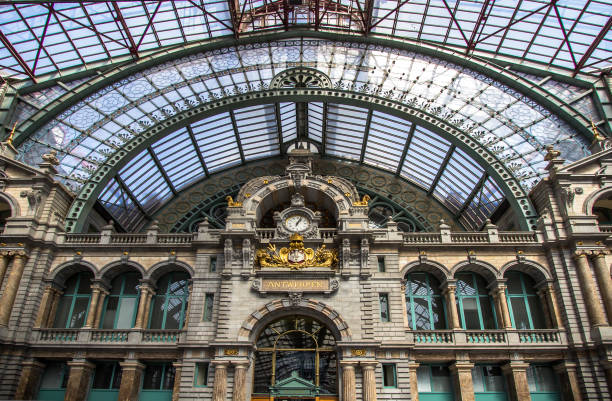 istock Railway station in Antwerpen Belgium 804682186