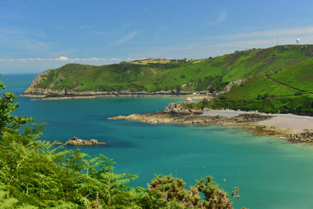istock Good Night Bay, Jersey, U.K. 804684756