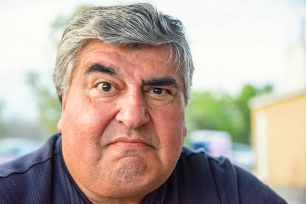 istock Serious mature senior man 804685012