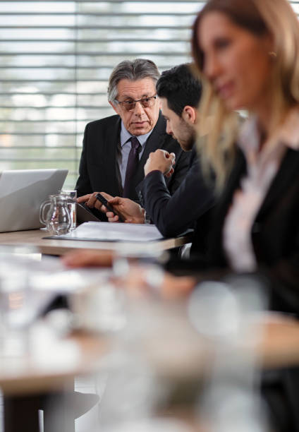 istock Businesspeople Have Meeting In Restaurant 804690144