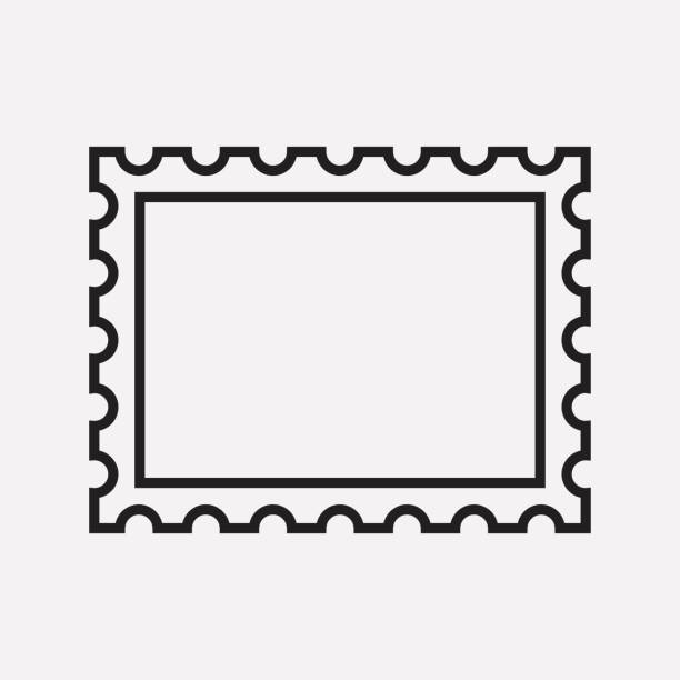 Postage Stamp Icon Stock Illustration - Download Image Now - Postage Stamp,  Outline, Icon Symbol - iStock