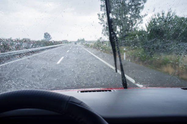 istock Driving on a highway in the rain 804724546
