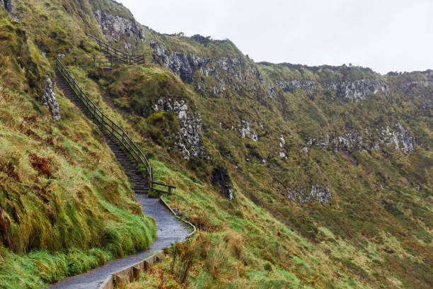 istock Hiking trail on the mountainside 804782966