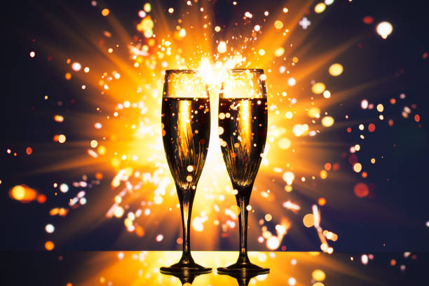 istock champagne glass against sparkler background 804788652