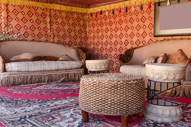 istock Interior of a desert tent for tourists 804788818