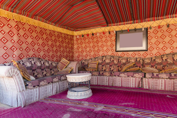 istock Interior of a desert tent for tourists 804788824