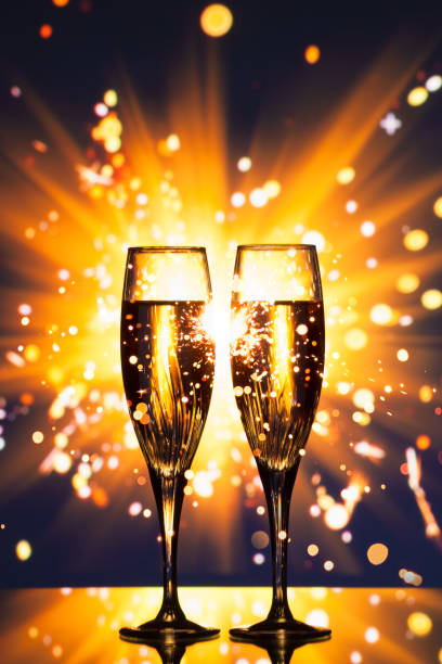 istock champagne glass against sparkler background 804788828