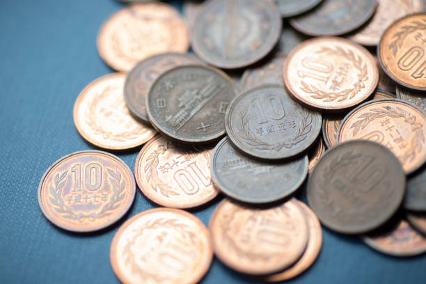 istock Japanese 10 Yen Coins 804829844