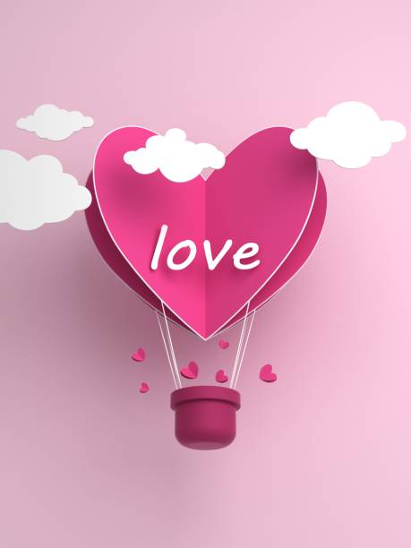 istock Origami made hot air balloon and cloud 804843344