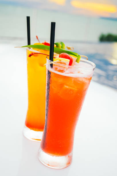istock Ice drinking cocktails glass 804846844