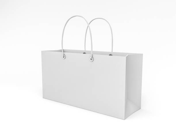 istock Empty Shopping Bag for advertising and branding. 3D rendering 804847112