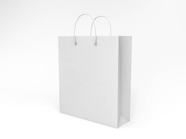 istock Empty Shopping Bag for advertising and branding. 3D rendering 804847114