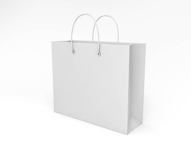 istock Empty Shopping Bag for advertising and branding. 3D rendering 804847130