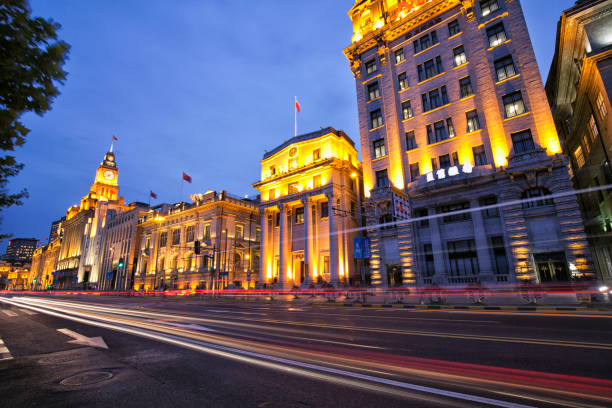 istock The bund at dusk, Shanghai, China 804857510
