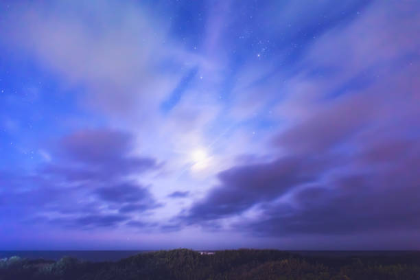 istock Full moon over the beach at night 804875878