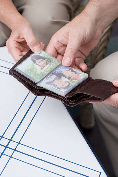 People with photographs in wallet  wallet photos stock pictures, royalty-free photos & images
